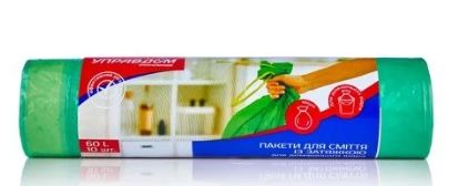 Пакет для сміття 60л з затяжкою (10шт) (шт) sk