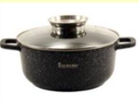 BL Каструля кругла  6,5 л алюм. з скл.кр  МАРМУР, індукц. 0328 IN