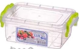 Контейнер для пищ.продуктов с зажимом (прямоуг) 0.45л. "Ал" быт h