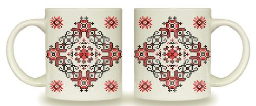 Кухоль 325мл "Вишиванка мілкий хрестик ", арт. 3719 (шт) sk