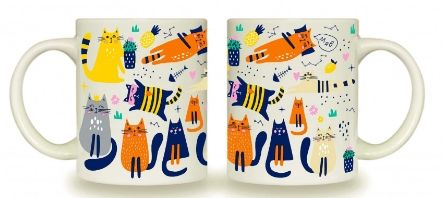 Кухоль 325мл "Коти і кактус ", арт. 3730 (шт) sk