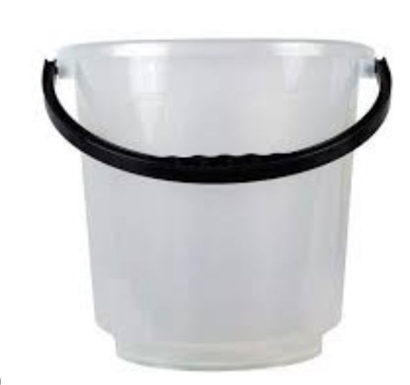 Ведро прозрачное без крышки №2 10л "Zambak plastik" h