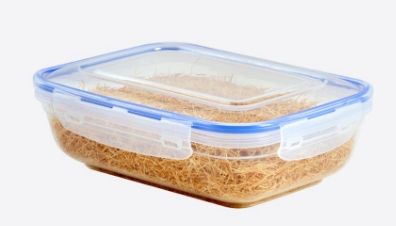 Контейнер для пищ. продуктов с зажимами гермет. прямоуг. плоск. 1675мл "Dunya Pl h