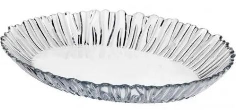 Блюдо скляне овал 33*25,5см Аврора 10546, арт. 10546/1 (шт) sk