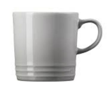 Кружка фарфор 330мл "White coffee" дымчатая INT h