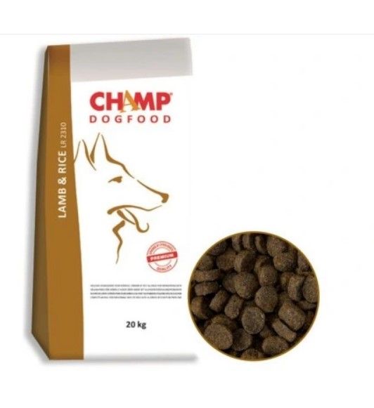 Champ lamb rice 20 kg (Нормальні собаки або з алергією та проблемами травлення) Champ