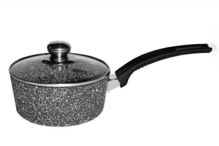 Ківш з а/п покриттям 1,2л з скл. кришкою, арт. 60163AD (шт) sk