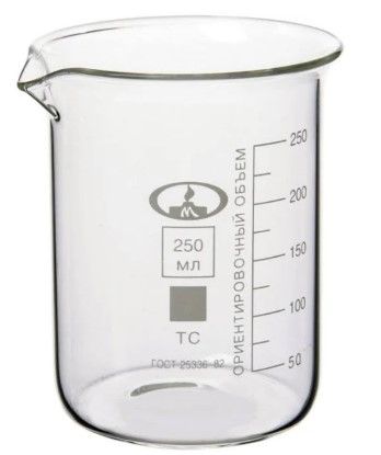 Склянка мірна 250мл СКЛО(по200шт.) T