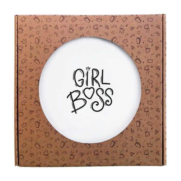 Тарілка "GIRL BOOS" 25 см. склокер (шт) sk
