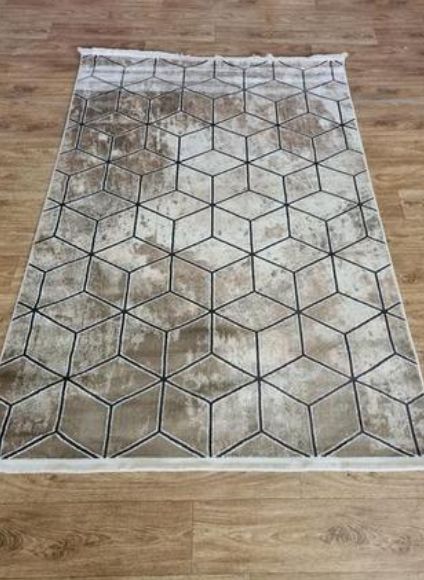 Коврик Rosetta 160*220 короткий ворс Бежевий h