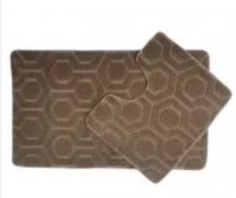 Набор ковриков рез.основа 2пр.50*40т, 50*80см Эконом орнамент "Dariana" Коричневий h