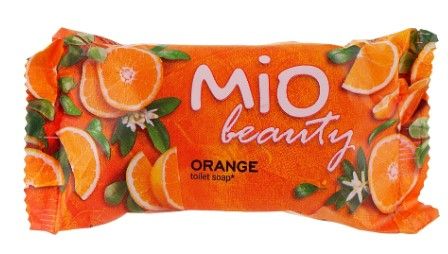 Мило туалетне косметичне тверде Mio Beauty Апельсин 125 г Помаранчевий K