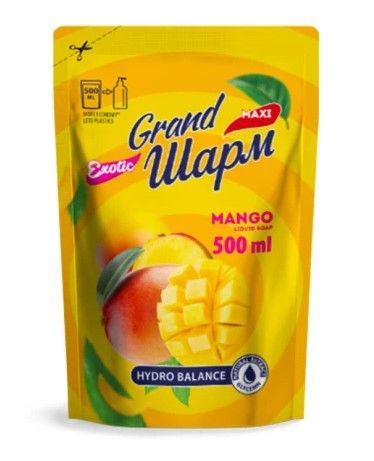 Мило туалетне рідке Grand Шарм Манго 500 мл (дойпак) K