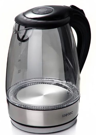 Електрочайник EK-04GB 1.7л, 1850-2200Вт, корпус скло, чорний K