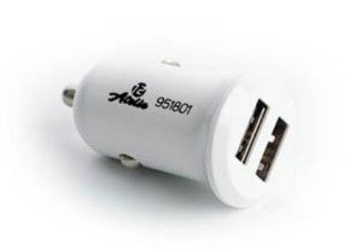 Автомобільний зарядний пристрій КОМПАКТ 2 USB (12/24V - 5V 2,1A) білий K