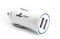 Автомобільний зарядний пристрій 2 USB (12 / 24V - 5V 2,1A) білий K