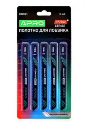 Полотно для лобзика (дерево) 100/75 мм 2,5 мм-10TPI чистий прямий T101B PRO (пач 5 шт.) K