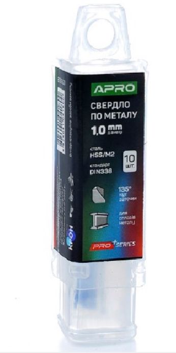Свердло по металу HSS/M2 ( 6542 ) O1,0 мм  (пач. 10шт.) PRO K