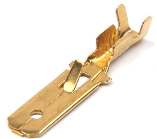 Накінечник плоский (папа) 6,3 мм (короткий) (400 шт.) K