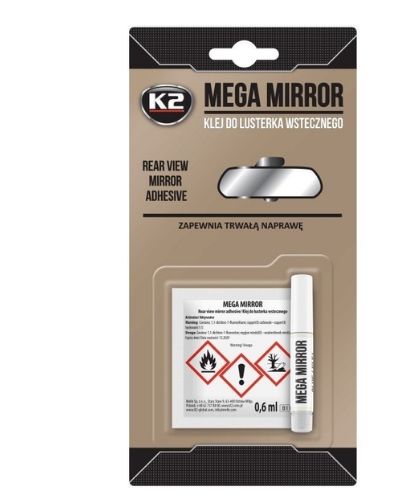 Клей для скла та дзеркал Mega Mirror (0,6 мл + 0,5 мл) K
