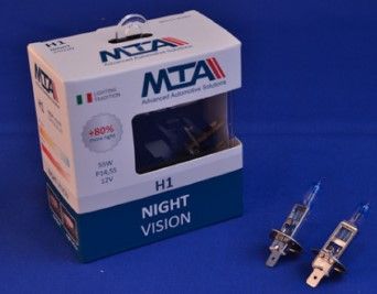 H1 12V 55W P14.5S NIGHT VISION +80% (2 шт.) K