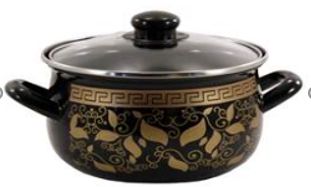 553 А Каструля глиб. скл/кр 2,1л   d.16 Версаль IN