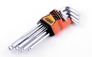 Набір торцевих ключів коротких Torx CrV 9 шт K