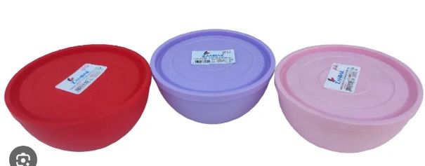 Миска с крышкой №1 (0,85л) "Zambak plastik" h