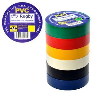 Изолента ПВХ микс 20м Rugby "St" быт h