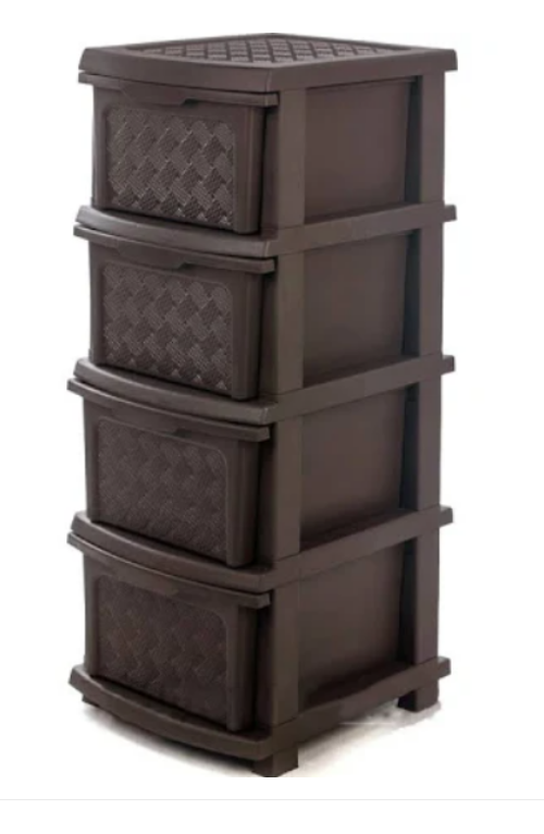 Комод 4ящ 340x400x860мм Компакт "R" Коричневий h