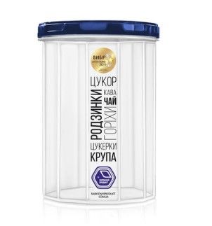 Емкость д/сыпучих продуктов 2л НП Індіго h