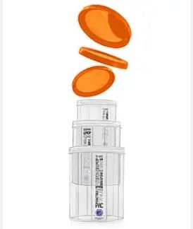 Набор емкостей д/сыпучих продуктов 1л+1.5л+2л НП Помаранчевий h