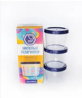 Набор емкостей для мелких сыпучих жид.продуктов 3*0.2л "НП" h