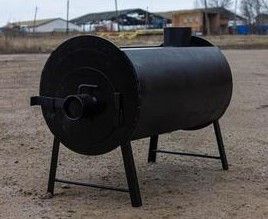 Буржуйка горизонтальная на одну дверцу "СПС" h