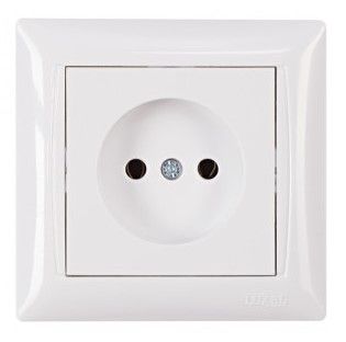 Розетка PRIMERA бел.с заземлением Luxel h