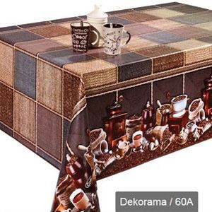 Клеенка настольн ПВХ 1.4х20м Квадраты и кофе DEKORAMA НТМ h