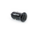 Автомобільний зарядний пристрій КОМПАКТ 2 USB (12 / 24V - 5V 2,1A) чорний K