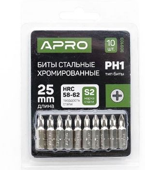 Біта Н4х25 мм хром 10шт в уп K