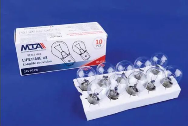 12V R5W BA15S 1 contact картон (10 шт.) K