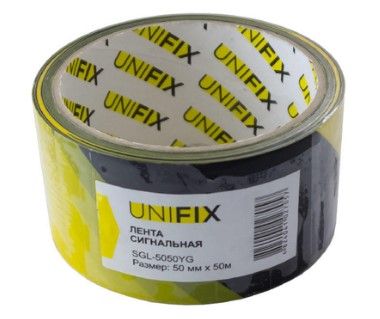 Стрічка сигнальна жовто-чорна 50 мм 50 м K