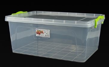 Контейнер для пищ.продуктов с зажимом (прямоуг) 17л "Ал" быт h
