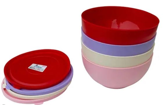 Миска с крышкой №3 (2,25л) "Zambak plastik" h