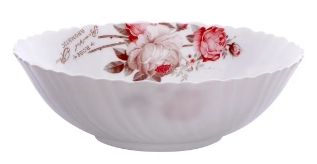 Миска стеклокерам 176мм 7" глубокая Purple Flower "HOZLAND lux" h