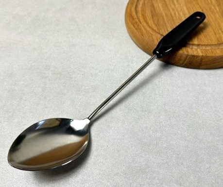 Ложка гарнирная нерж. черная ручка (П) h