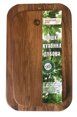 Доска кух овал (дуб) 20*35см (П) h