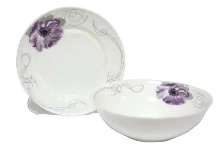 Салатник стеклокерам 152мм 6" Purple Flower "HOZLAND lux" h