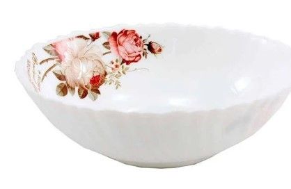 Миска стеклокерам 176мм 7" глубокая Sweet rose "HOZLAND lux" h