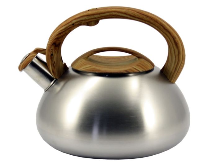 Чайн. нерж. 3,0 л зі св. ZB 006/3  бак.криш. коричнева ручка IN