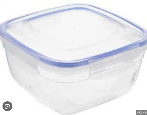 Контейнер для пищ. продуктов с зажимами гермет. квадр. 1500мл "Dunya plastik" h