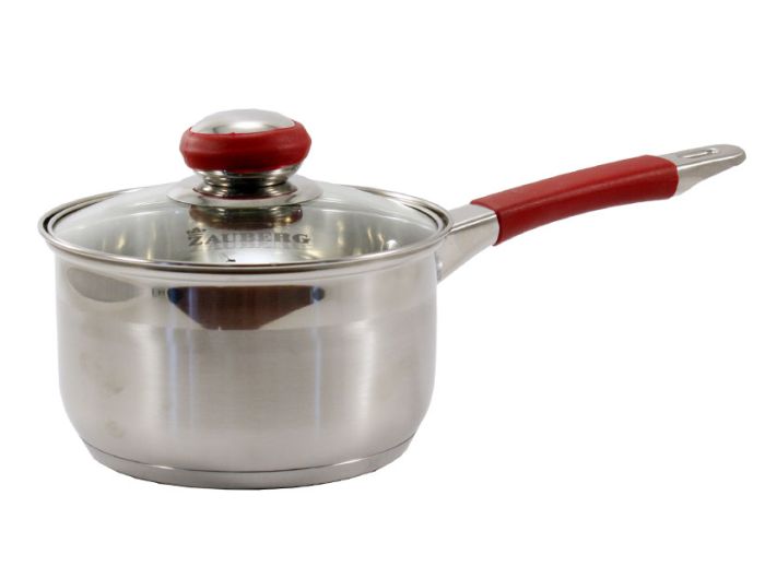 ZB  Ківш  1,9л   нерж.  сфер. скл/кр  1.9 CSR RED IN